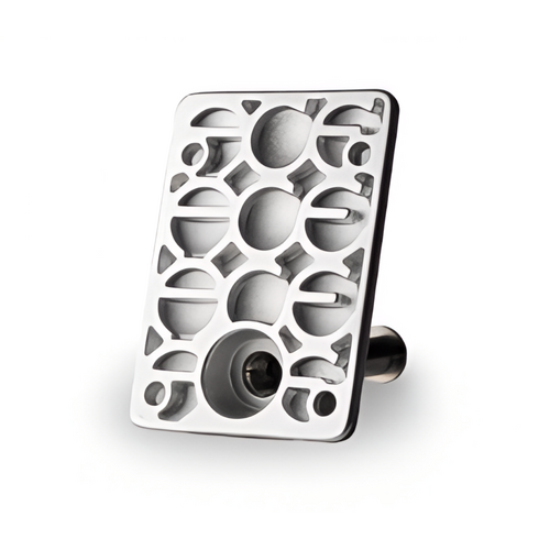 Ace Baseplates AF1 Inverted Hollowed Raw/Polished (incl. bushings/washers)