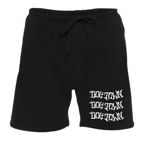 Dogtown Sweat Shorts (XL) Horror Script Stacked Black