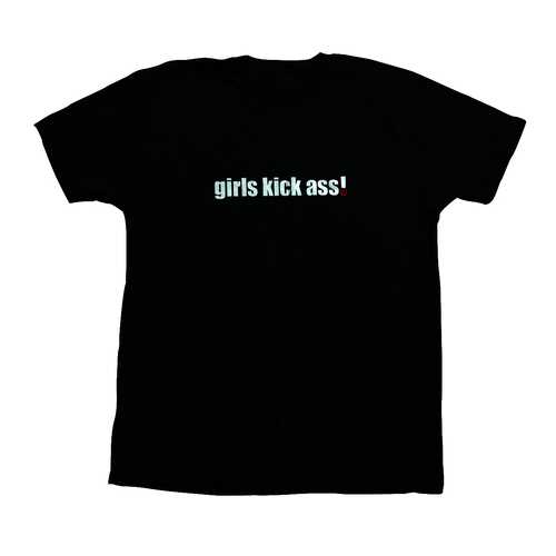 Foundation Tee Girls Kick Ass Black