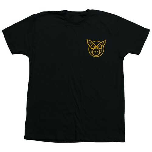 Pig Tee Pig Head Black