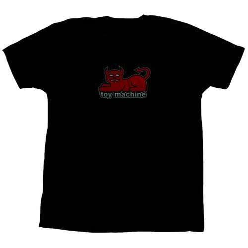 Toy Machine Tee Devil Cat Black