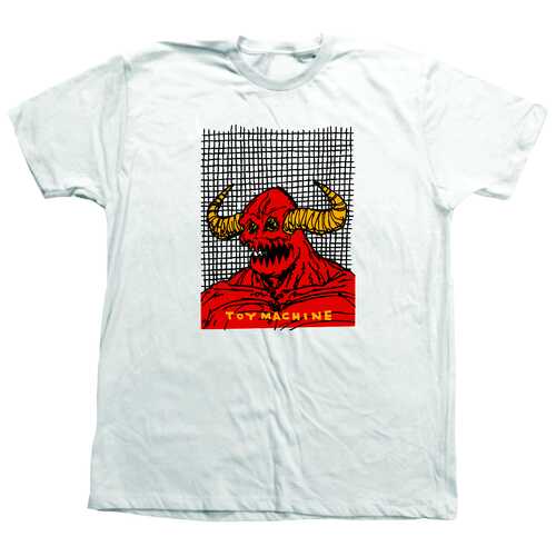 Toy Machine Tee W.T.H. Monster White