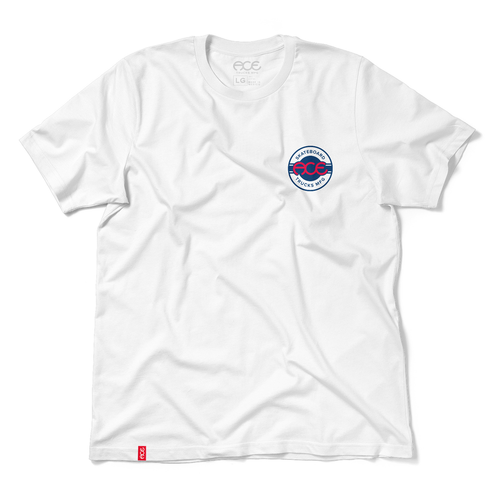 Ace Tee (S) Seal Logo White