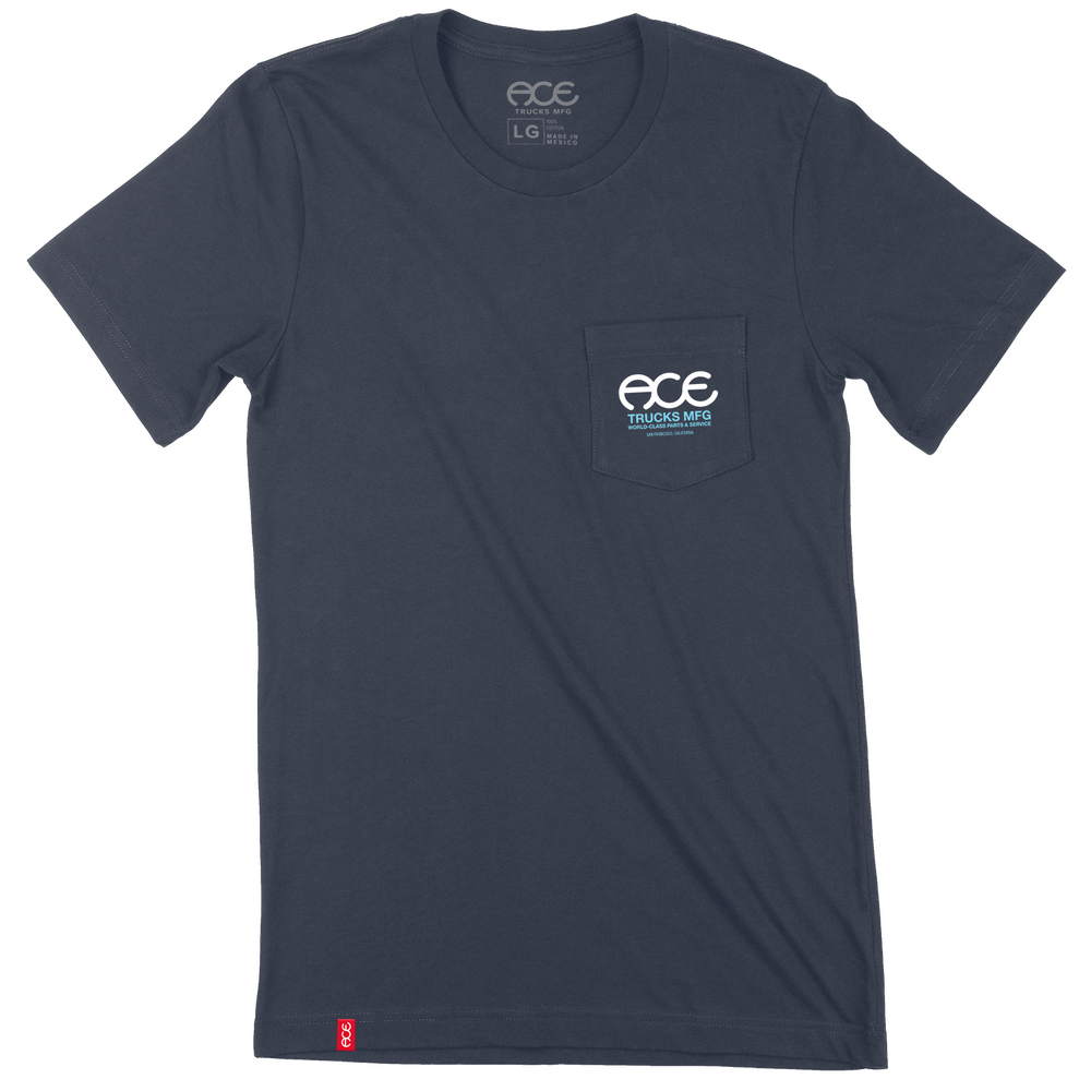 Ace Tee (S) World Class Pocket Tee Navy