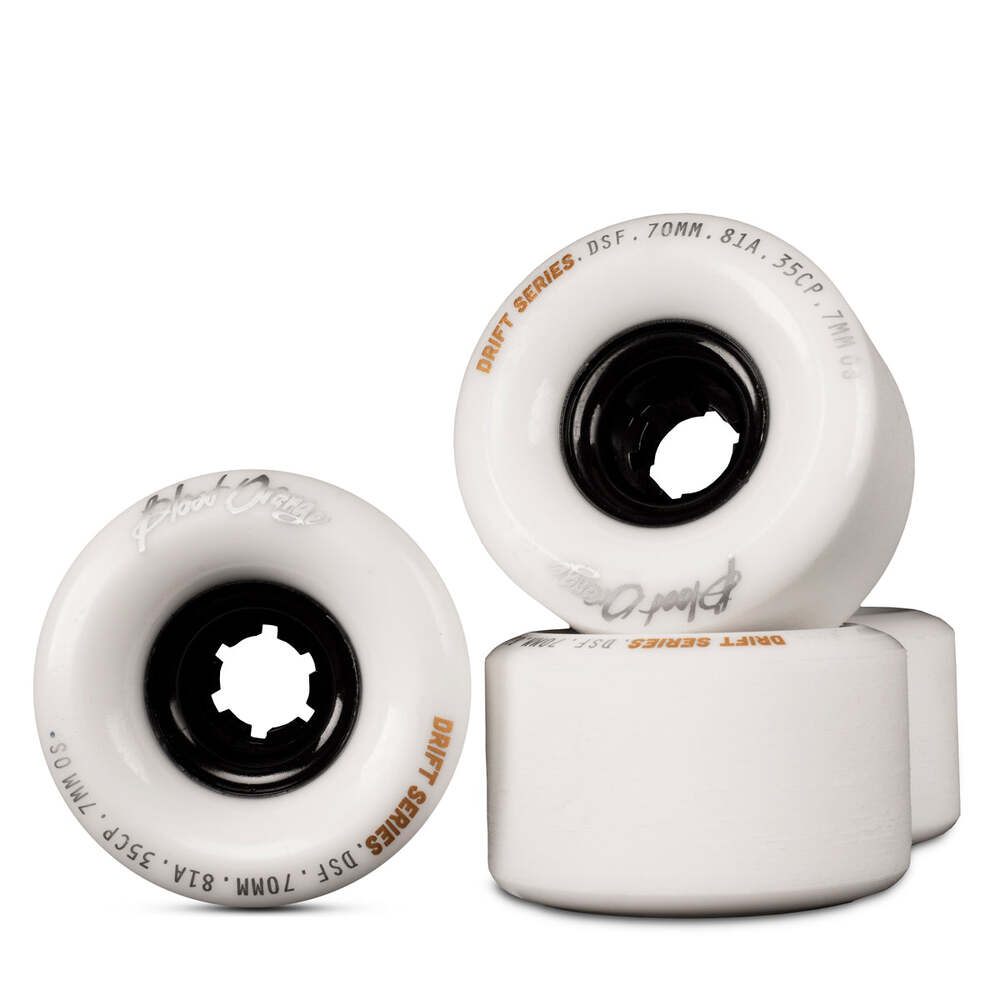 Blood Orange Wheels Drift Series 70mm 81a White