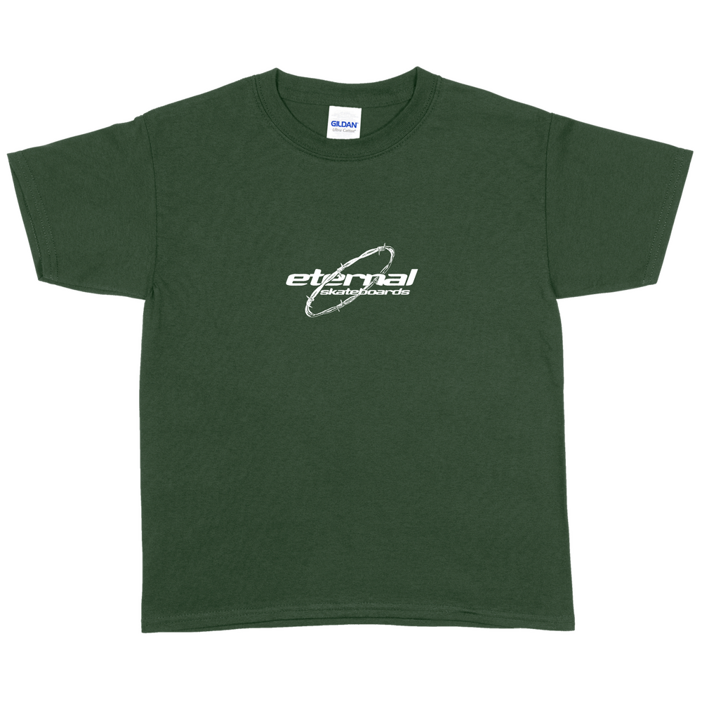 Eternal Youth Tee (XL) Barbed Wire Forest Green