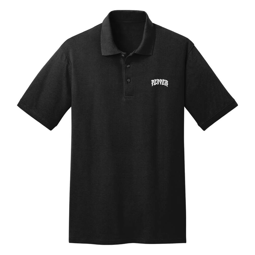 Pepper Polo (S) Logo Black