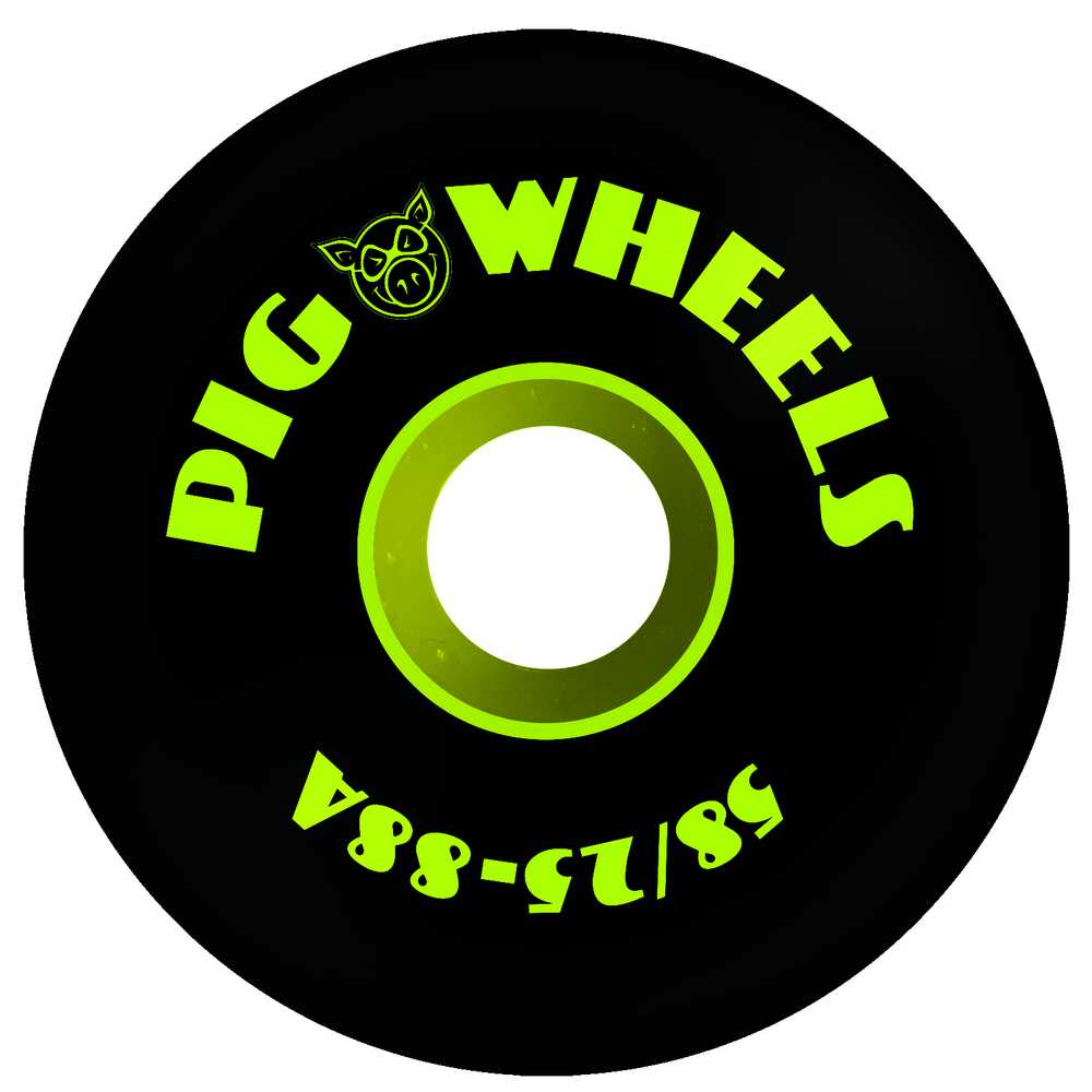 Pig Wheels RT'S Black 58mm 88A