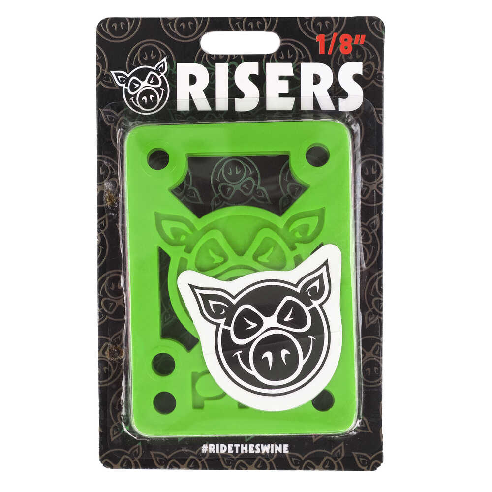 Pig Risers 1/8 Inch Hard Green 3mm