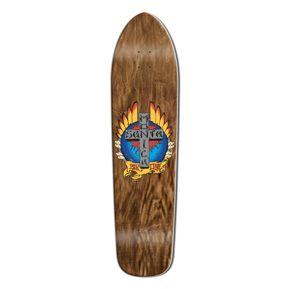 SMA Longboard Deck 36.5" Stigmata Dark Stain Veneers