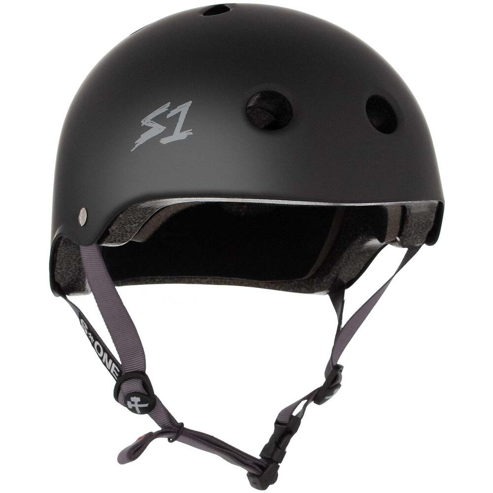 S-One Helmet Lifer (XS) Black Matte/Grey Straps