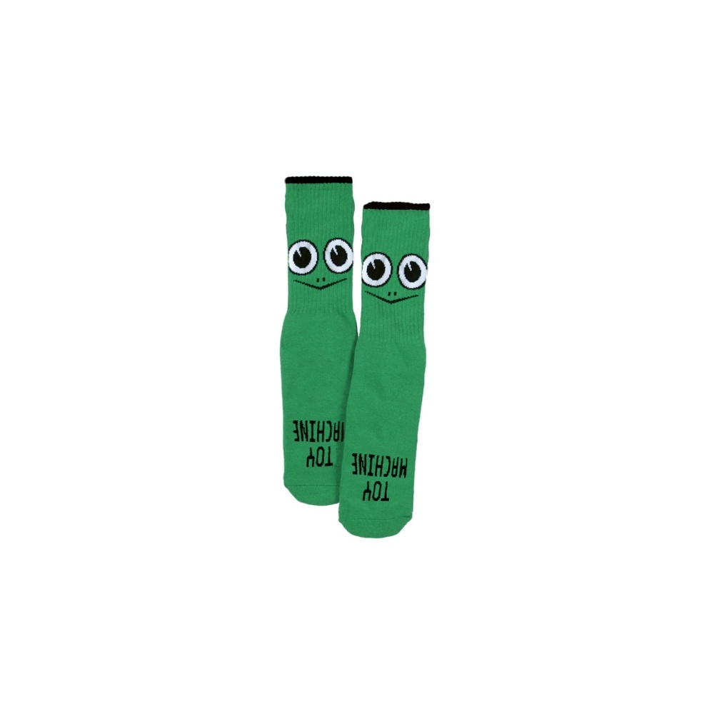 Toy Machine Youth Socks Turtle Face Green