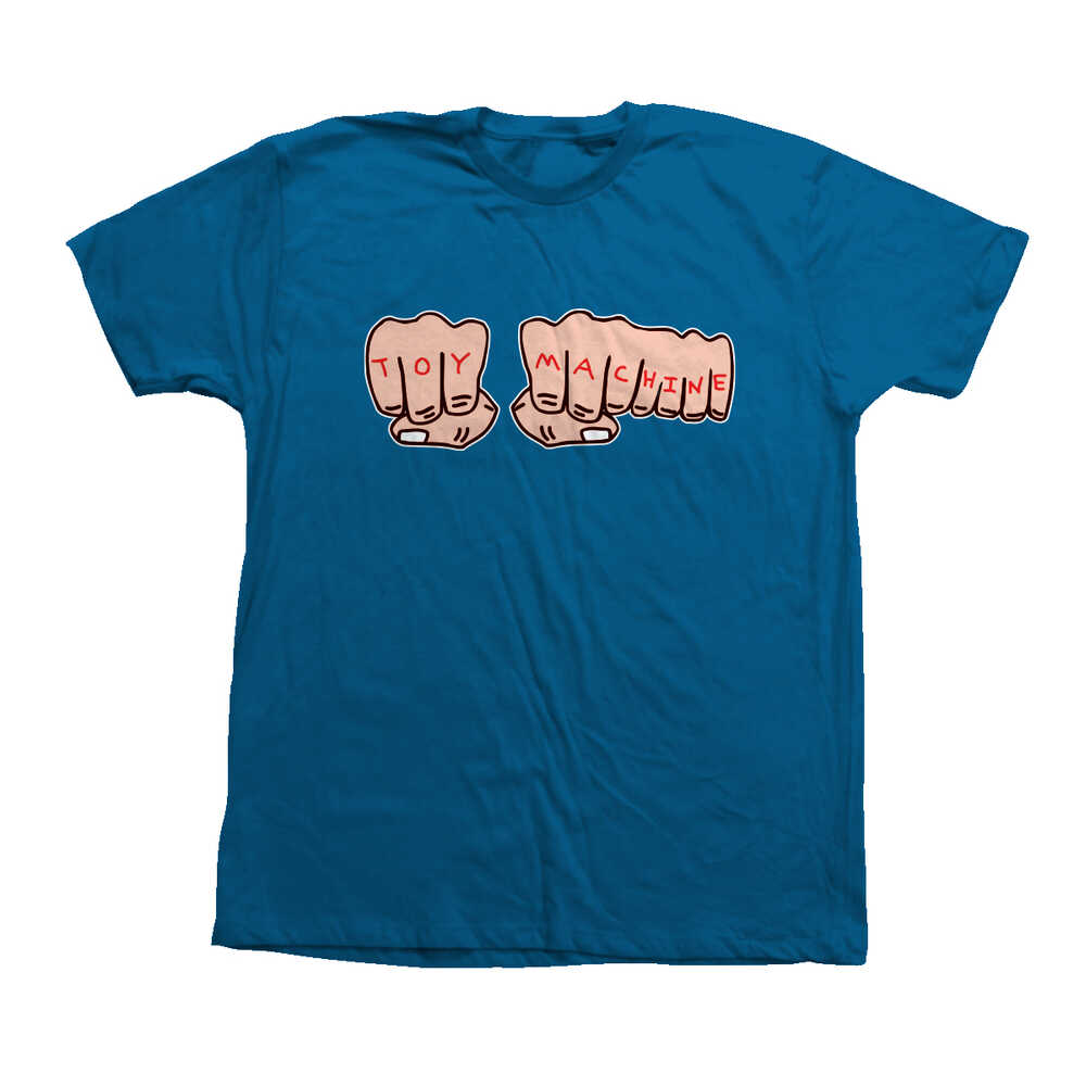 Toy Machine Tee (S) Fists Blue