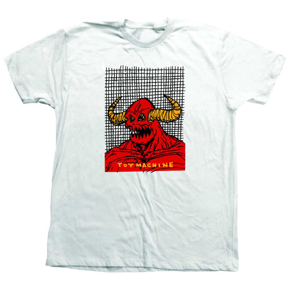 Toy Machine Tee (S) W.T.H. Monster White