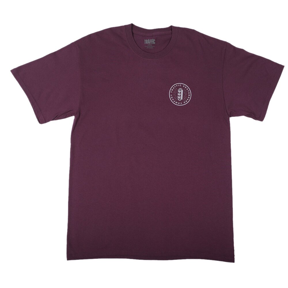 Traffic Tee (M) Burst Eggplant