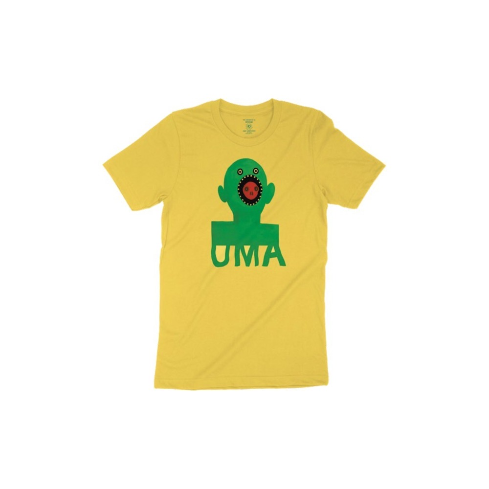 UMA Tee (S) Mouthface Yellow 